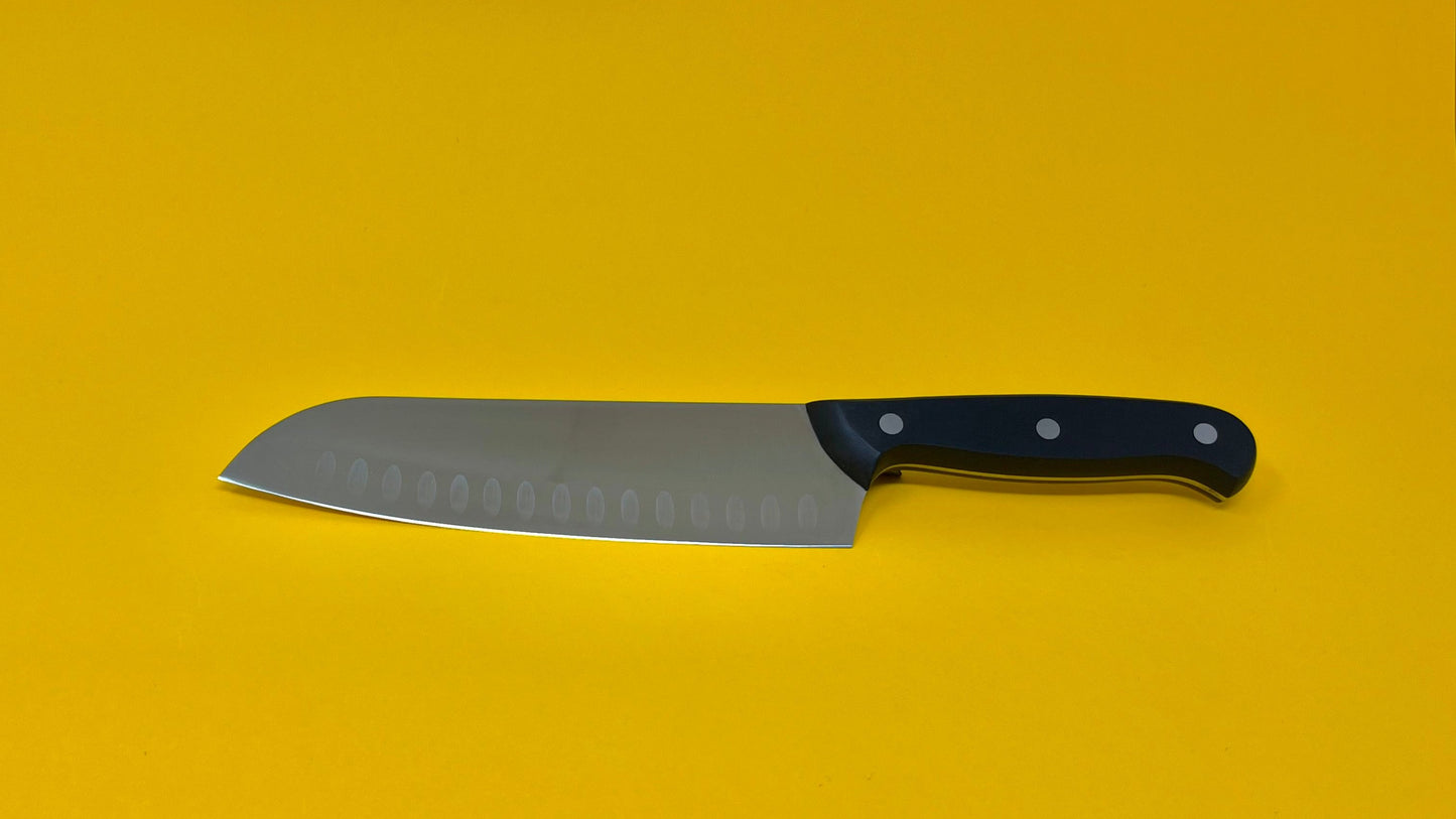 Coltello santoku alveolato