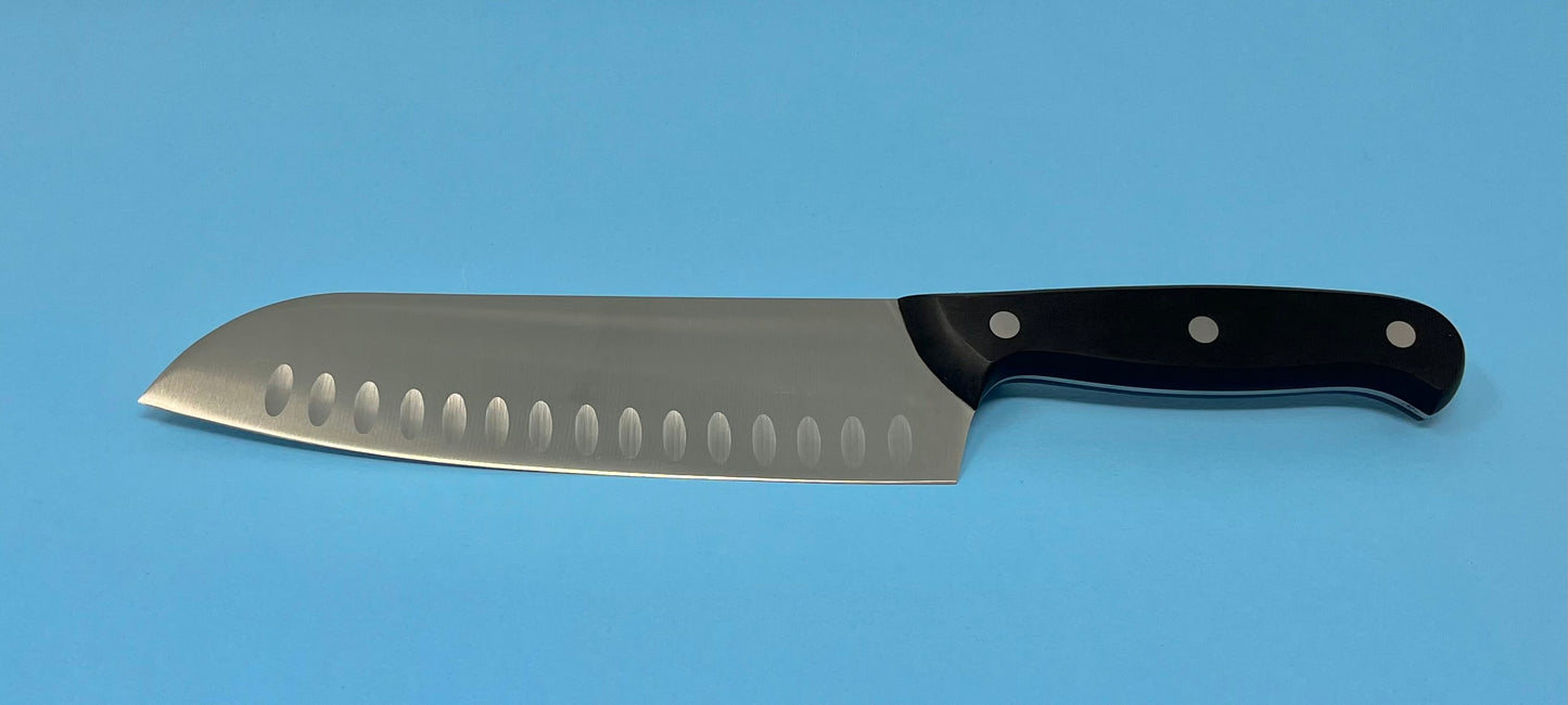 Coltello santoku alveolato